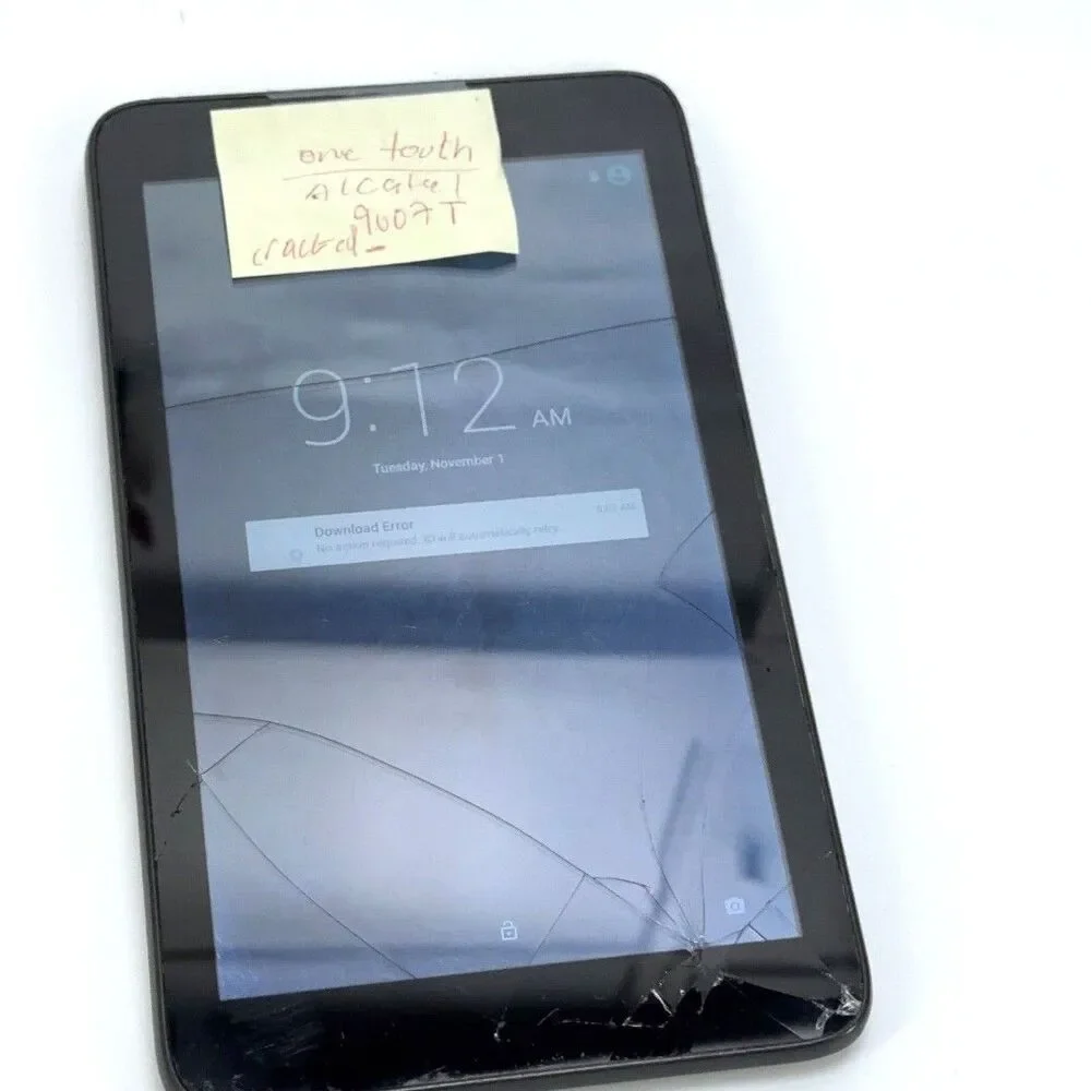 Alcatel OneTouch Pixi 9007T Android 7 inch Tablet - Cracked - FOR PARTS